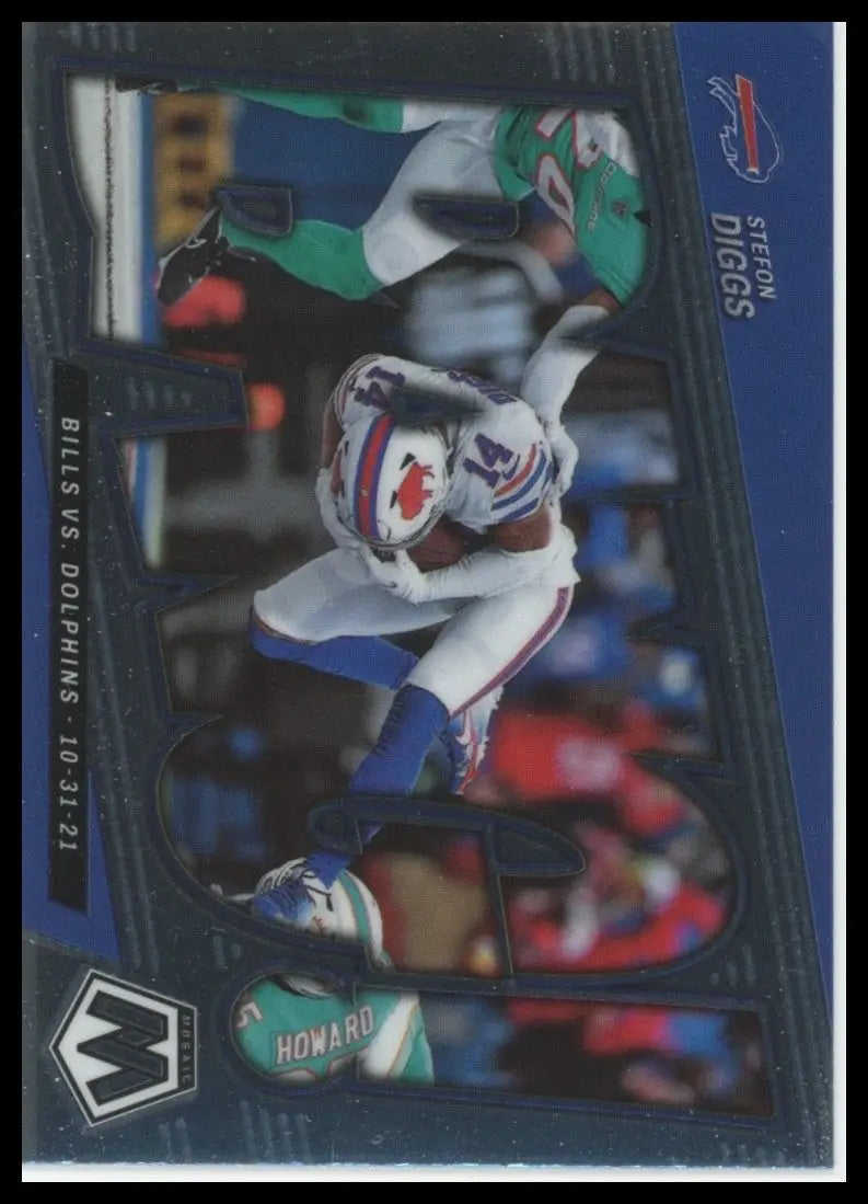 2022 Panini Mosaic Bang Stefon Diggs #B-11 Buffalo Bills Football Card NFL Sport