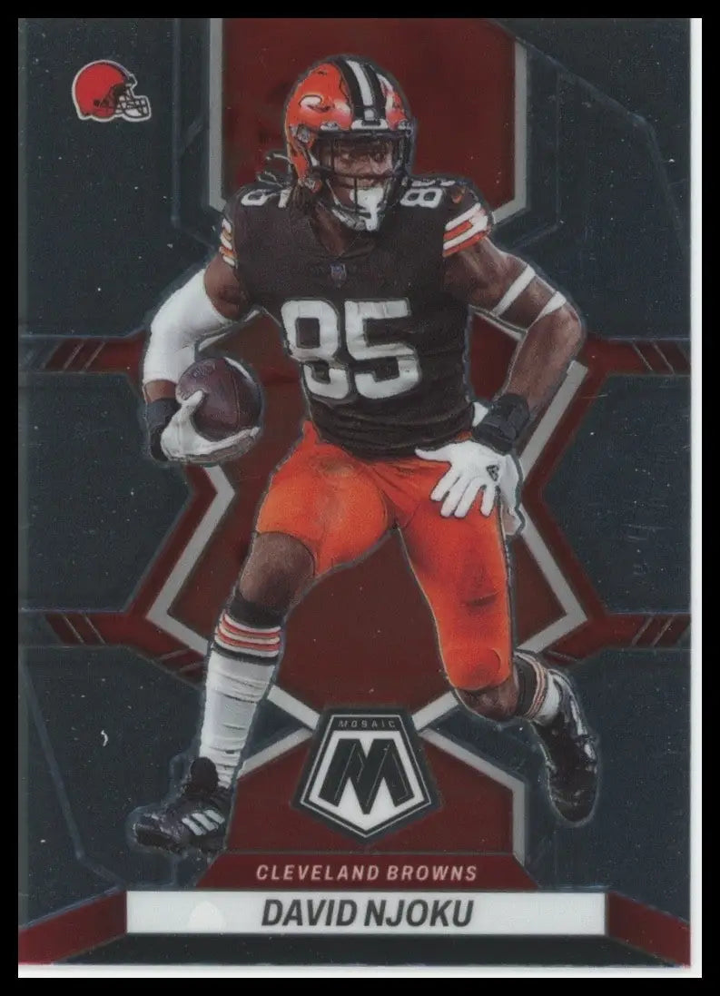2022 Panini Mosaic David Njoku #48 Cleveland Browns Football Card NFL Sports - Football Card Single