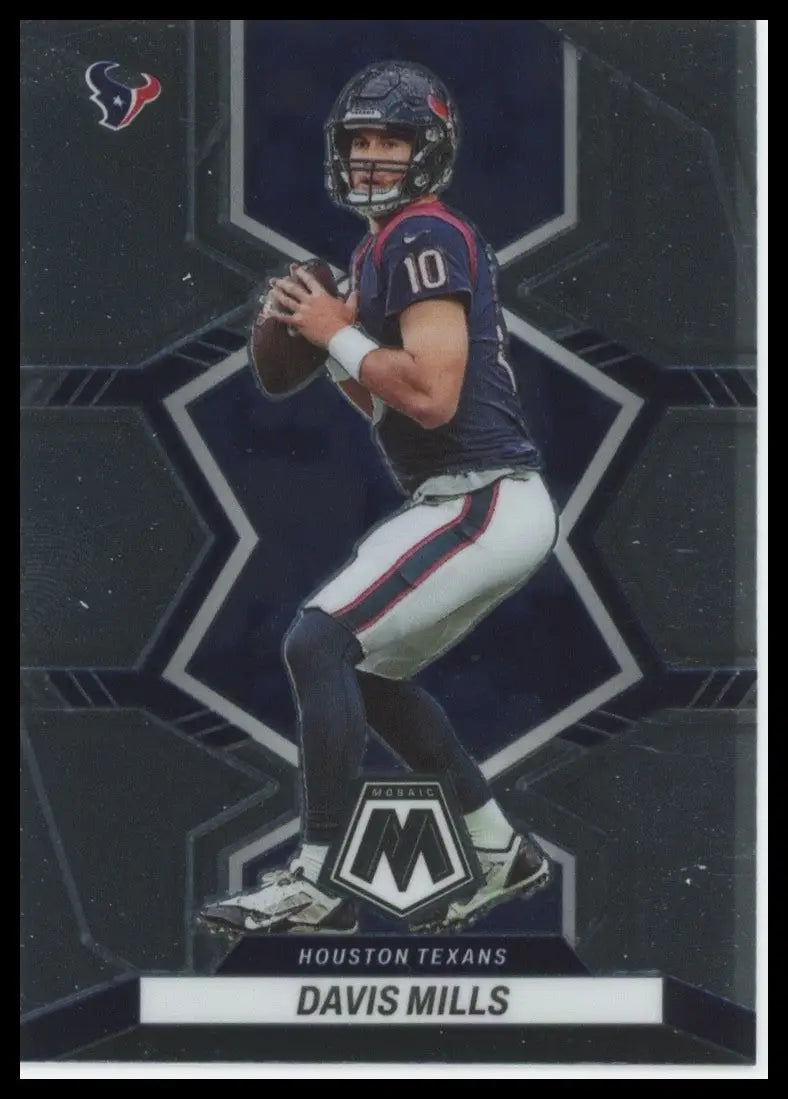 2022 Panini Mosaic Davis Mills #76 Houston Texans Football Card NFL Sports - Football Card Single