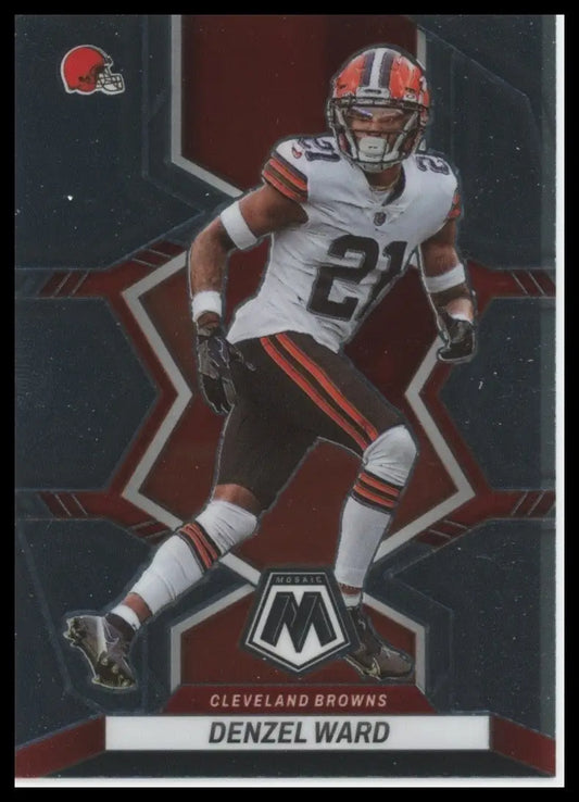 2022 Panini Mosaic Denzel Ward #230 Cleveland Browns Football Card NFL Sports - Football Card Single