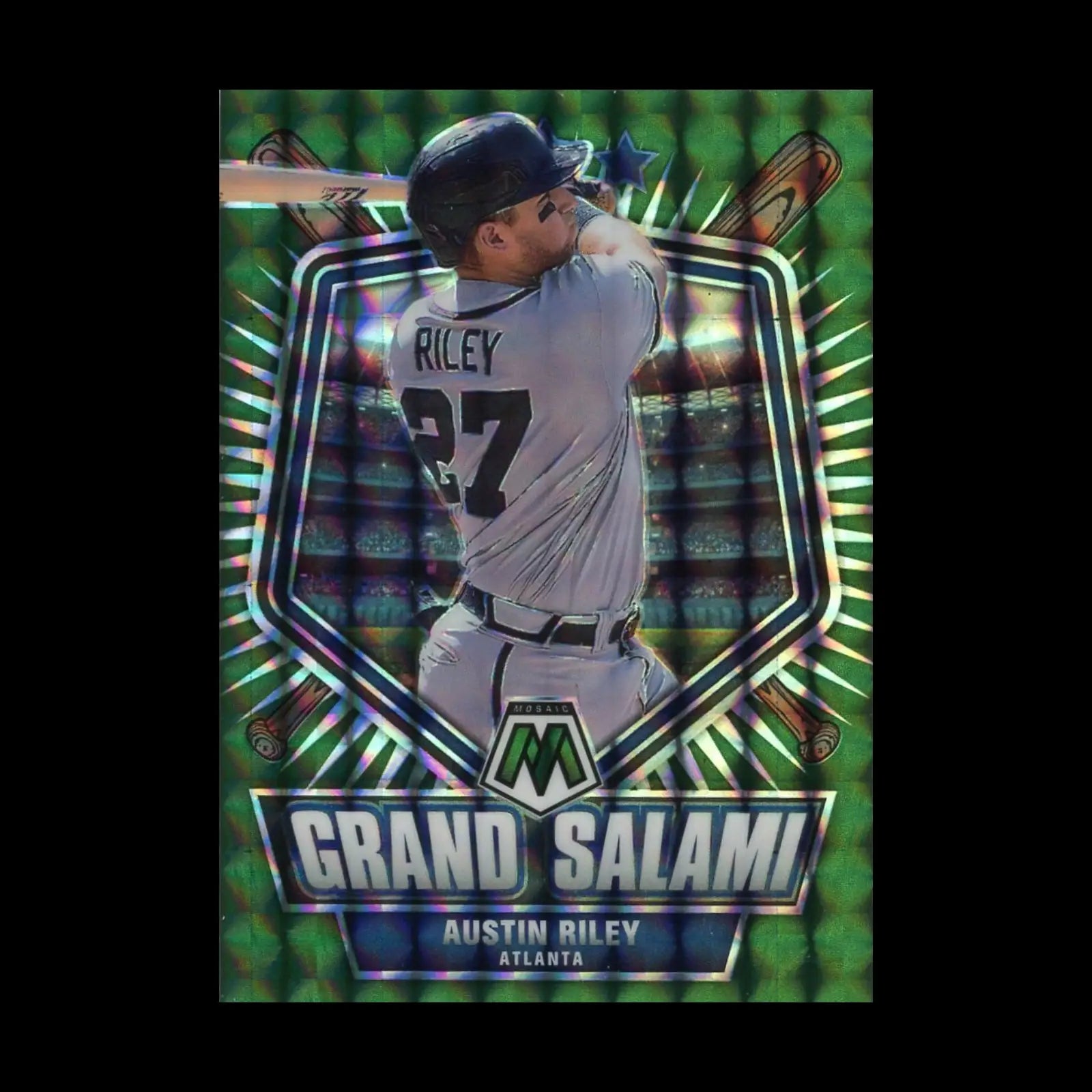 2022 Panini Mosaic Grand Salami Green Mosaic #1 - 8 Complete Your Set You Choose - #GS-7 Austin Riley - Baseball Card