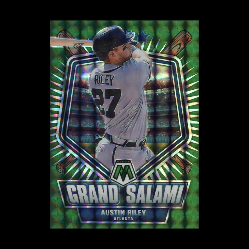 2022 Panini Mosaic Grand Salami Green Mosaic #1 - 8 Complete Your Set You Choose - #GS-7 Austin Riley - Baseball Card