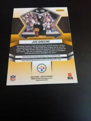 2022 Panini Mosaic - Joe Greene #168. Pittsburgh Steelers. NRMT+ - Football Card Single
