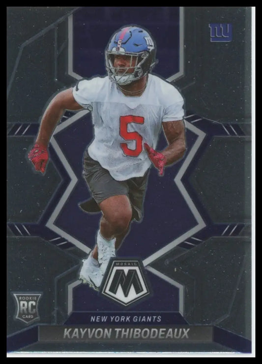 2022 Panini Mosaic Kayvon Thibodeaux RC 344 New York Giants - Football Card Single