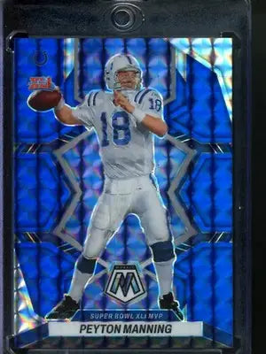 2022 Panini Mosaic Peyton Manning #298 Blue Mozaic 51/99 Football - Football Card Single