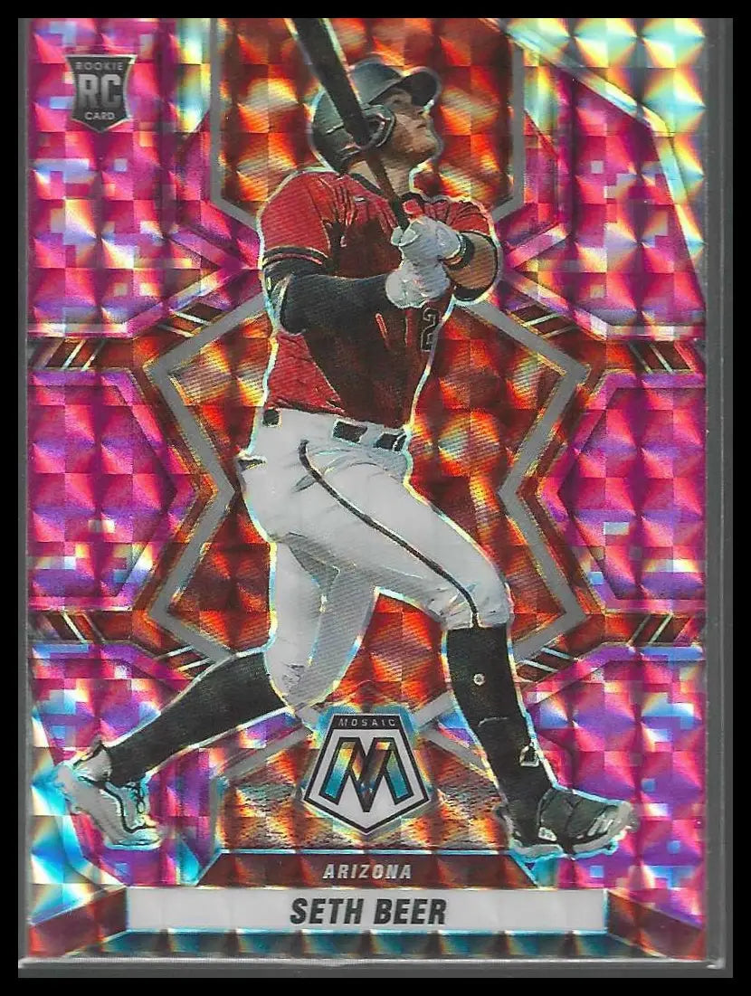 2022 Panini Mosaic Pink Camo Mosaic #106 Tim Anderson - Baseball Card Single