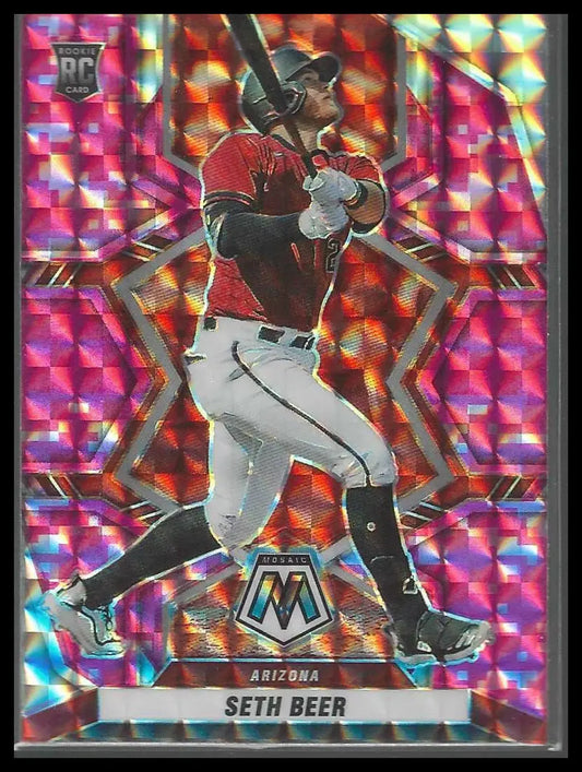 2022 Panini Mosaic Pink Camo Mosaic #106 Tim Anderson - Baseball Card Single