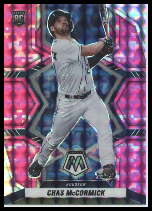 2022 Panini Mosaic - Pink Camo Mosaic Chas McCormick 223 Houston Astros NM - Baseball Card Single