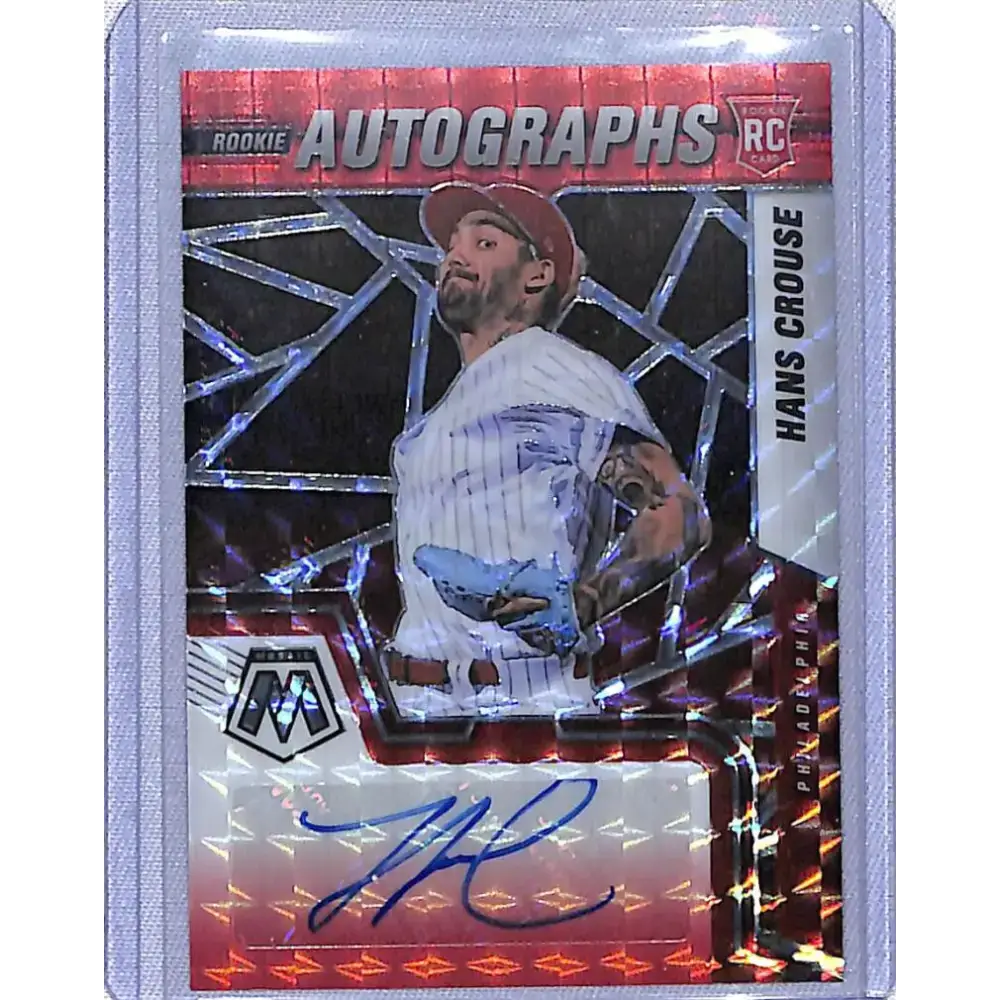 2022 Panini Mosaic #RAM-HC Hans Crouse NM-MT RC Rookie Auto Philadelphia Phillies - Baseball Card Single