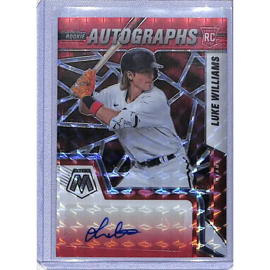2022 Panini Mosaic #RAM-LW Luke Williams NM-MT RC Rookie Auto Miami Marlins - Baseball Card Single