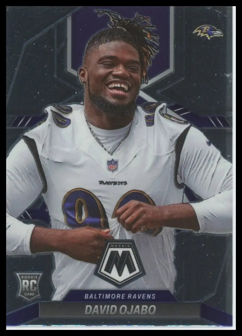2022 Panini Mosaic Rookie David Ojabo #387 Baltimore Ravens Football Card NFL - Football Card Single