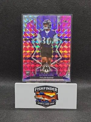 2022 Panini Mosaic - Rookies Tyler Badie #354 Camo Pink Mosaic Prizm (RC) - Football Card Single