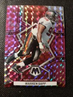 2022 Panini Mosaic - Warren Sapp #239 Camo Pink Mosaic Prizm. Buccaneers. NRMT+ - Football Card Single