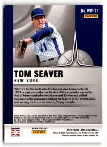 2022 Panini Mosaic Will to Win Mosaic #11 Tom Seaver NM-MT Mets ID:48039 - Baseball Card Single
