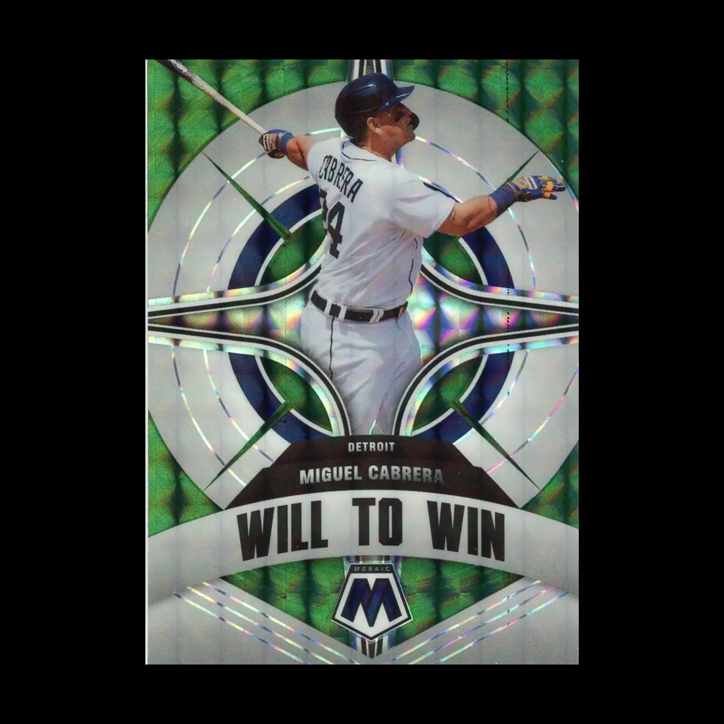 2022 Panini Mosaic Will To Win Green Mosaic #1 - 12 Complete Your Set You Choose - #WW-8 Miguel Cabrera - Basketball