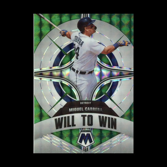 2022 Panini Mosaic Will To Win Green Mosaic #1 - 12 Complete Your Set You Choose - #WW-8 Miguel Cabrera - Basketball