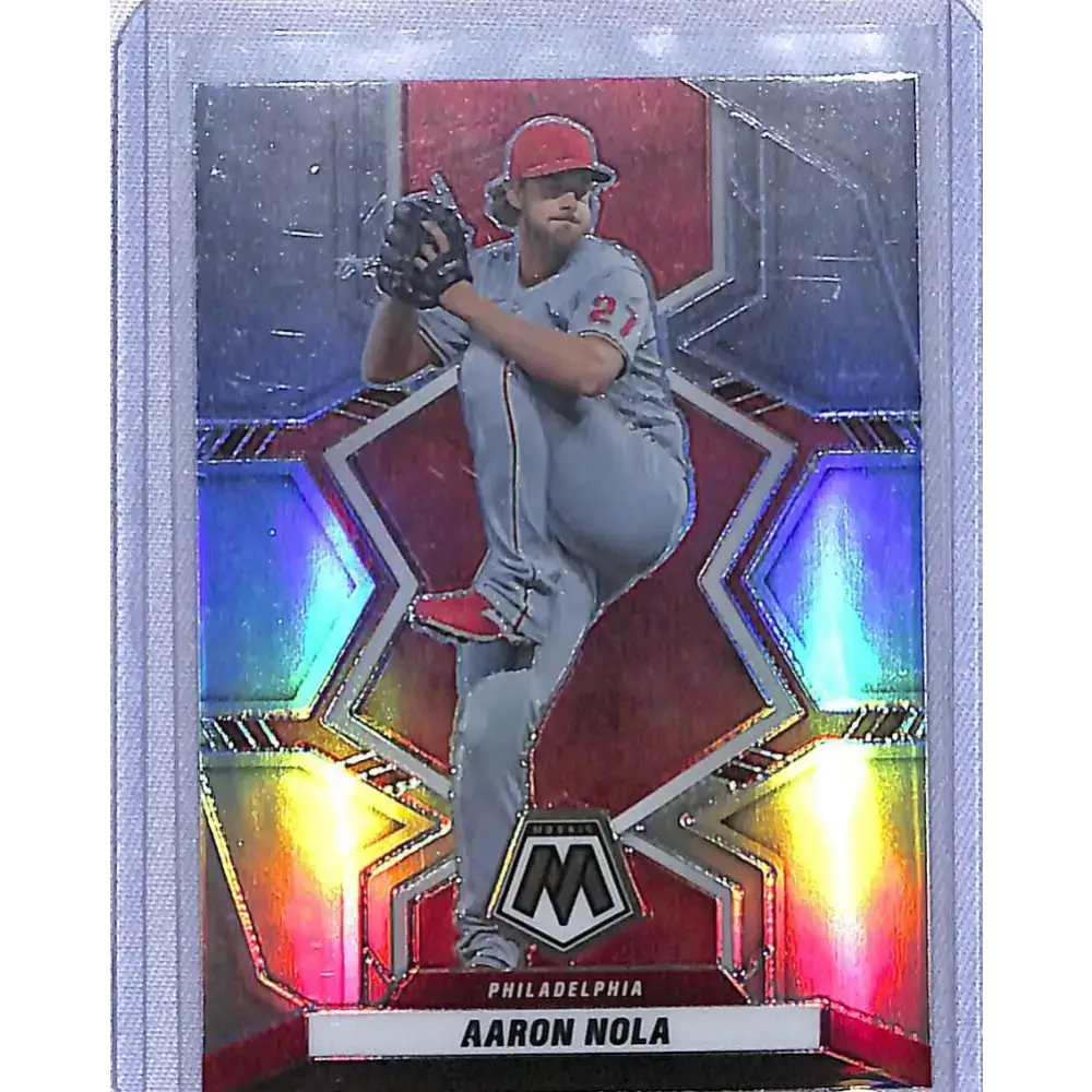 2022 Panini Mosiac Prizm #93 Aaron Nola NM-MT Philadelphia Phillies - Baseball Card Single