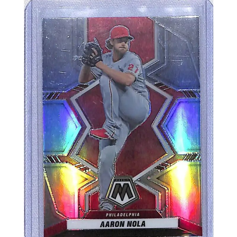 2022 Panini Mosiac Prizm #93 Aaron Nola NM-MT Philadelphia Phillies - Baseball Card Single