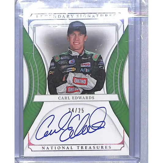 2022 Panini National Treasures Legendary Signatures #LS-CE Carl Edwards NM-MT Auto 24/25 - Racing Card Single