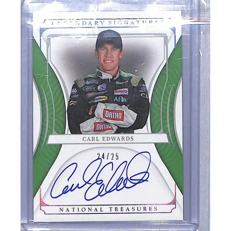 2022 Panini National Treasures Legendary Signatures #LS-CE Carl Edwards NM-MT Auto 24/25 - Racing Card Single