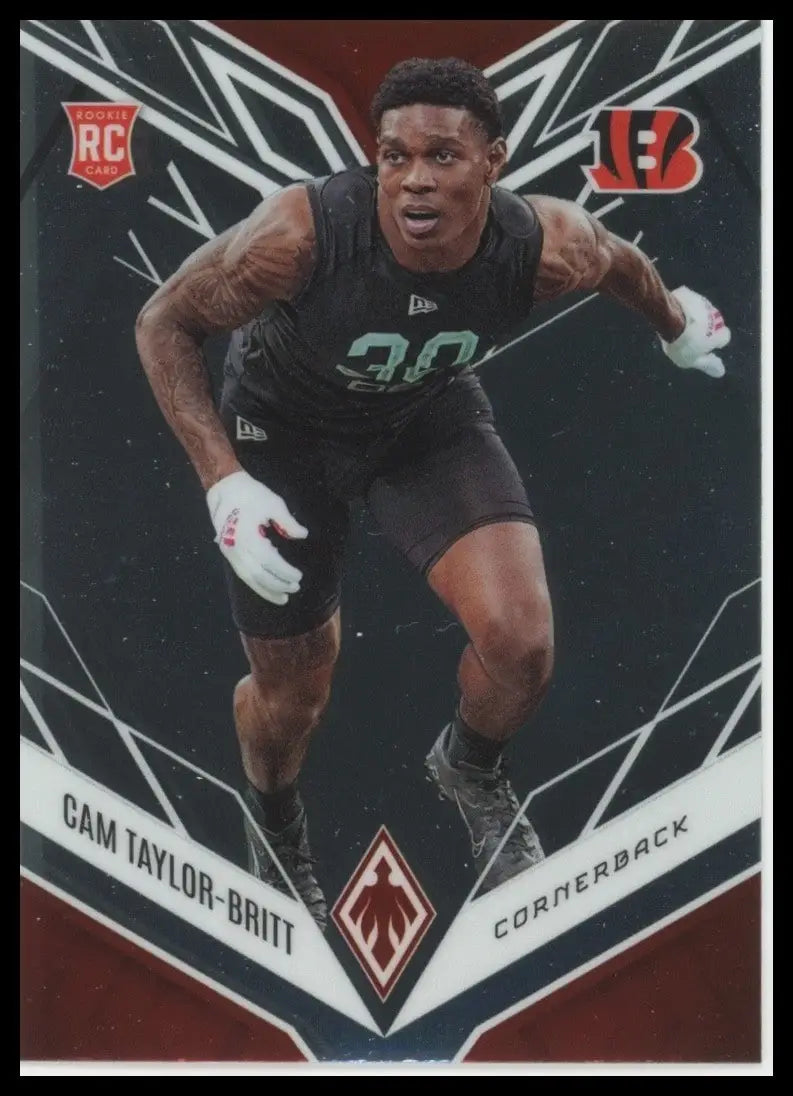 2022 Panini Phoenix Rookie Cam Taylor Britt #185 Cincinnati Bengals Football NFL - Football Card Single