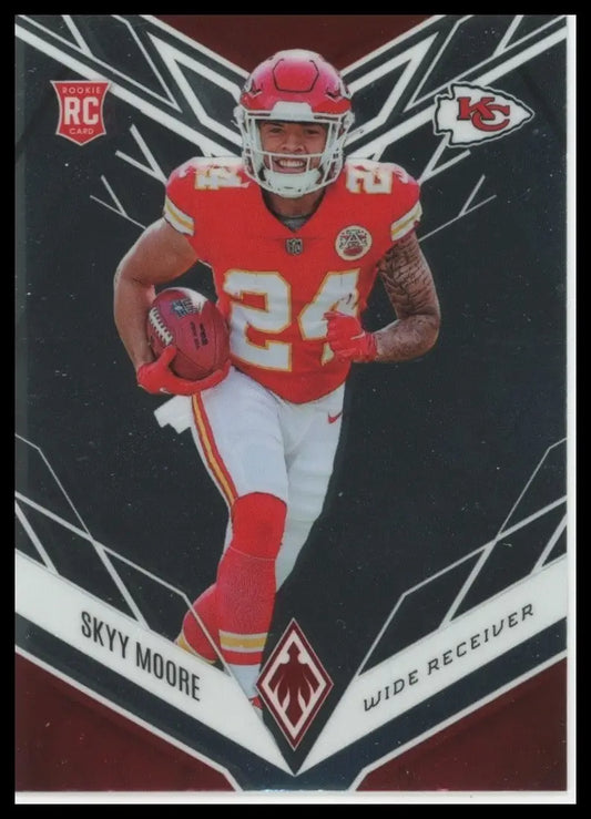 2022 Panini Phoenix Rookie Skyy Moore #124 Kansas City Chiefs Football Card NFL - Football Card Single
