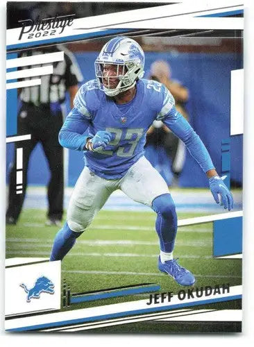 2022 Panini Prestige #101 Jeff Okudah NM-MT Lions ID:48431 - Football Card Single