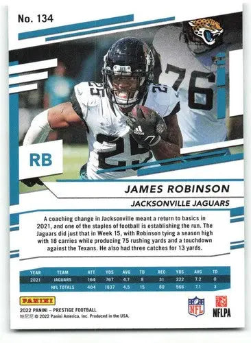 2022 Panini Prestige #134 James Robinson NM-MT Jaguars ID:48447 - Football Card Single