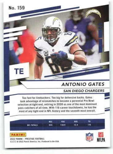 2022 Panini Prestige #159 Antonio Gates NM-MT Chargers ID:48459 - Football Card Single