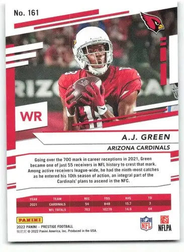 2022 Panini Prestige #161 A.J. Green NM-MT Cardinals ID:48460 - Football Card Single