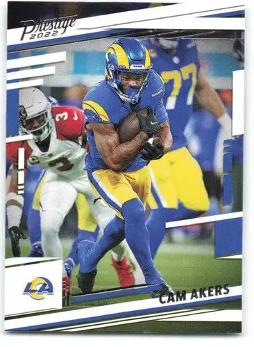 Panini Prestige Cam Akers football card with original gloss from 2022 LA Rams collection