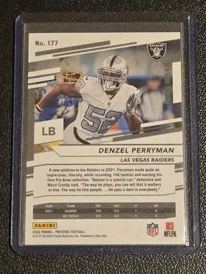 2022 Panini Prestige #177 Denzel Perryman Xtra Points Diamond - Football Card Single