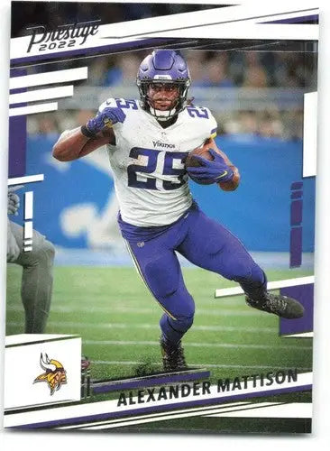 2022 Panini Prestige #191 Alexander Mattison NM-MT Vikings ID:48475 - Football Card Single