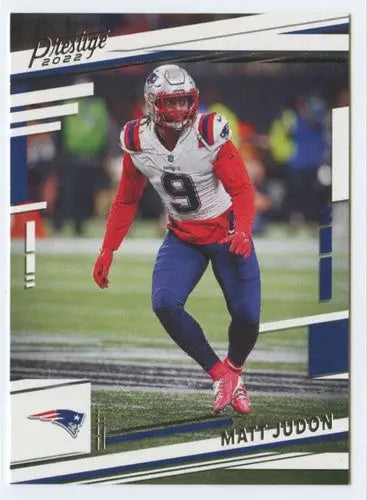 Panini Prestige Matt Judon football card with original gloss from 2022 Patriots series