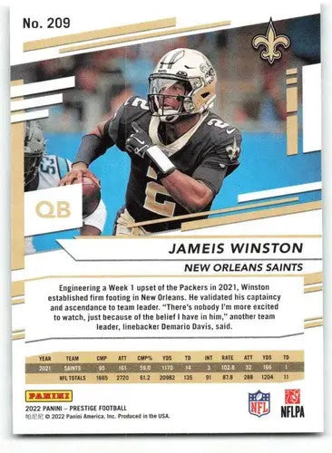 2022 Panini Prestige #209 Jameis Winston NM-MT Saints ID:48481 - Football Card Single