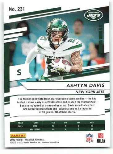 2022 Panini Prestige #231 Ashtyn Davis NM-MT NY Jets ID:48489 - Football Card Single