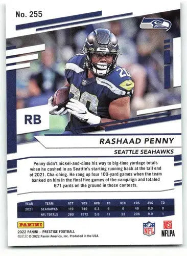 2022 Panini Prestige #255 Rashaad Penny NM-MT Seahawks ID:48498 - Football Card Single
