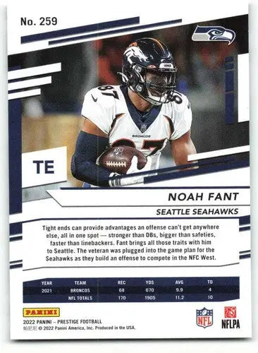 2022 Panini Prestige #259 Noah Fant NM-MT Seahawks ID:48499 - Football Card Single