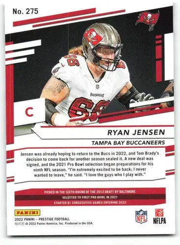 2022 Panini Prestige #275 Ryan Jensen NM-MT Buccaneers ID:48507 - Football Card Single