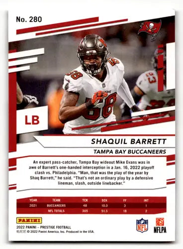 2022 Panini Prestige #280 Shaquil Barrett EX/NM Buccaneers ID:47177 - Football Card Single