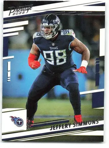 2022 Panini Prestige #289 Jeffery Simmons NM-MT Titans ID:48511 - Football Card Single