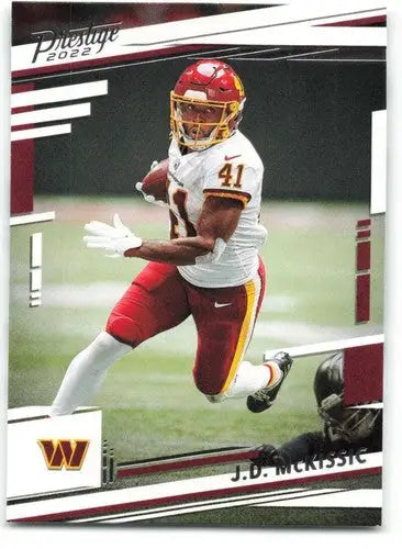 Original gloss Football trading card Panini Prestige 2022 J.D. McKissic Commanders