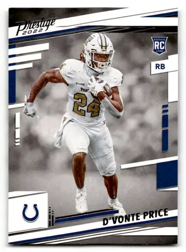 2022 Panini Prestige #344 D’Vonte Price EX/NM RC Rookie Colts ID:47161 - Football Card Single