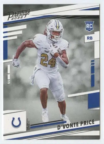 2022 Panini Prestige #344 D’Vonte Price NM-MT RC Rookie Colts ID:48523 - Football Card Single