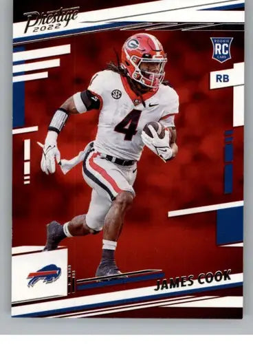Original gloss 2022 Panini Prestige James Cook rookie card for Bills fans