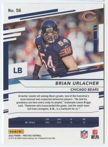 2022 Panini Prestige #56 Brian Urlacher NM-MT Bears ID:48412 - Football Card Single