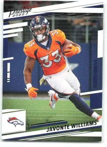 2022 Panini Prestige #86 Javonte Williams NM-MT Broncos ID:48424 - Football Card Single