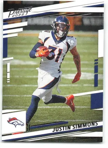 2022 Panini Prestige #92 Justin Simmons NM-MT Broncos ID:48427 - Football Card Single