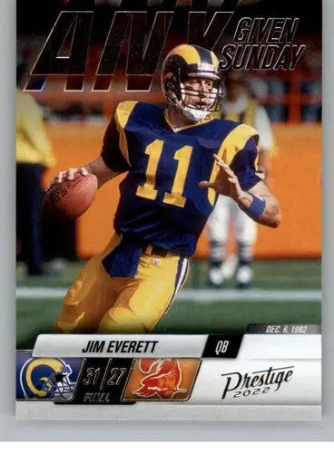 2022 Panini Prestige Any Given Sunday #20 Jim Everett NM-MT LA Rams ID:48368 - Football Card Single