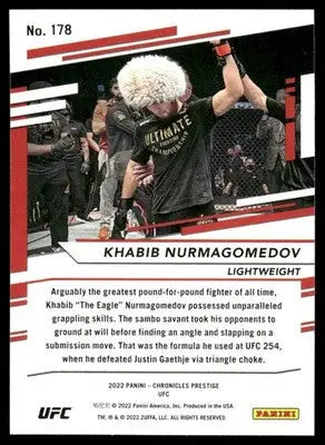 2022 Panini Prestige UFC Khabib Nurmagomedov #178 Mixed Martial Arts - UFC/MMA Card Single